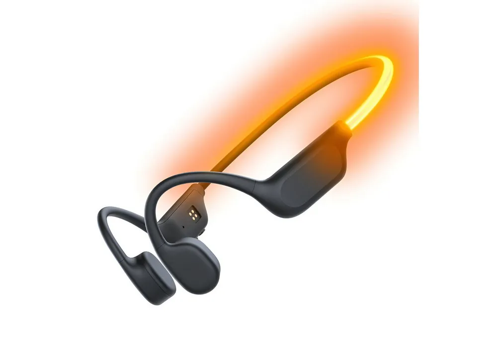 Tekoo Knochenleitungs-Kopfhörer, Bluetooth 6.0, IPX8, 32GB, MP3, LED-Licht Open-Ear-Kopfhörer