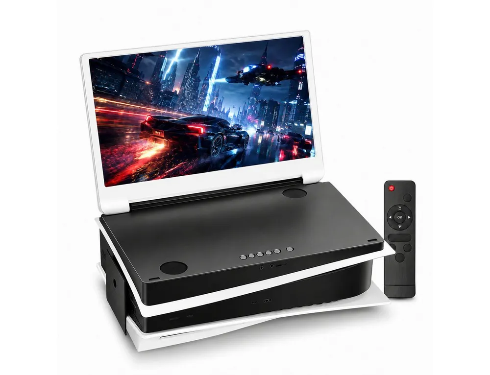 Tekoo Tragbarer Gaming Monitor 15,6 Zoll 4K UHD IPS HDR für PlayStation 5 Gaming-Monitor (3840 x 2160 px, 4K Ultra HD, 4 ms Reaktionszeit, 60 Hz, IPS, Passgenau für PlayStation 5, HDR Unterstützung, AMD FreeSync)