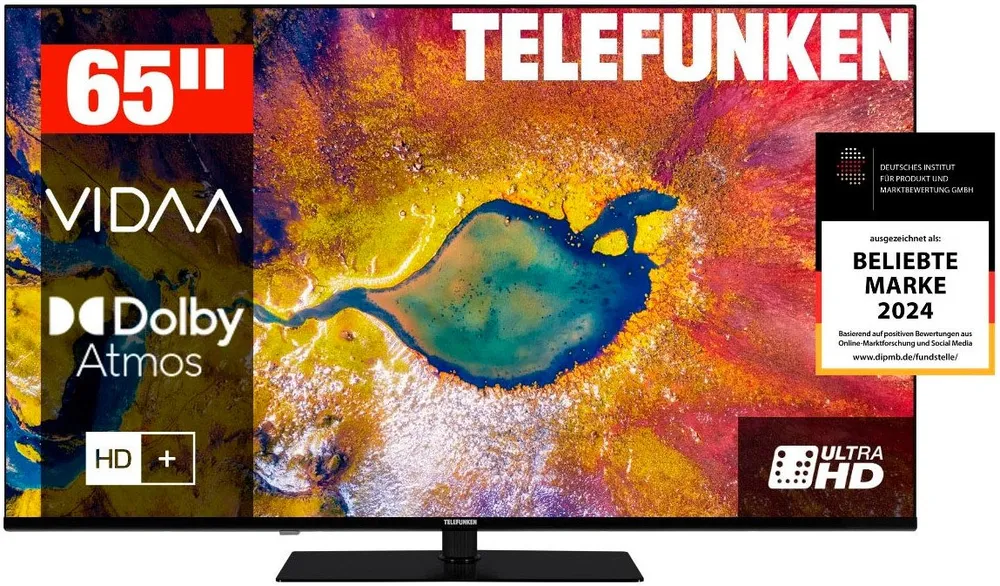 Telefunken D65U975M8CWI LED-Fernseher (164 cm/65 Zoll, 4K Ultra HD, Smart-TV)