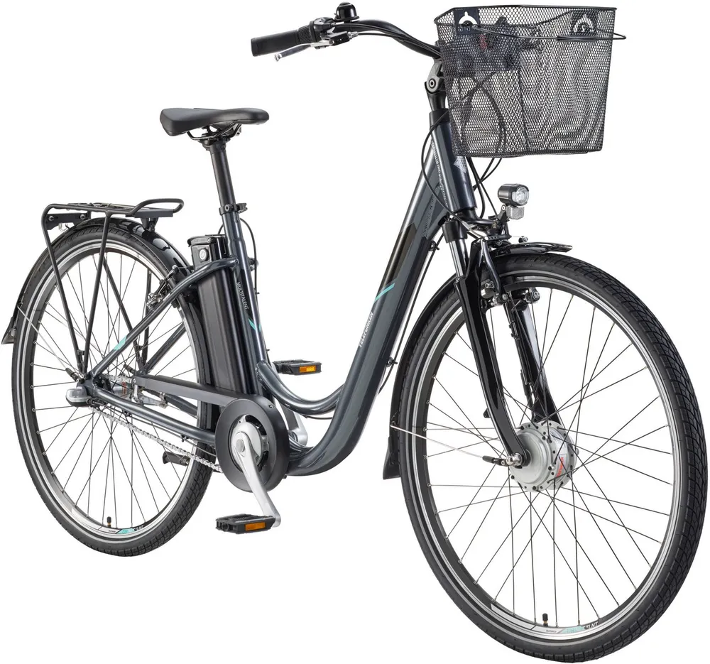 Telefunken E-Bike Cityrad Multitalent RC830, 3 Gang Shimano Nexus Schaltwerk, Frontmotor, 531,3 Wh, Pedelec, Elektrofahrrad für Damen u. Herren