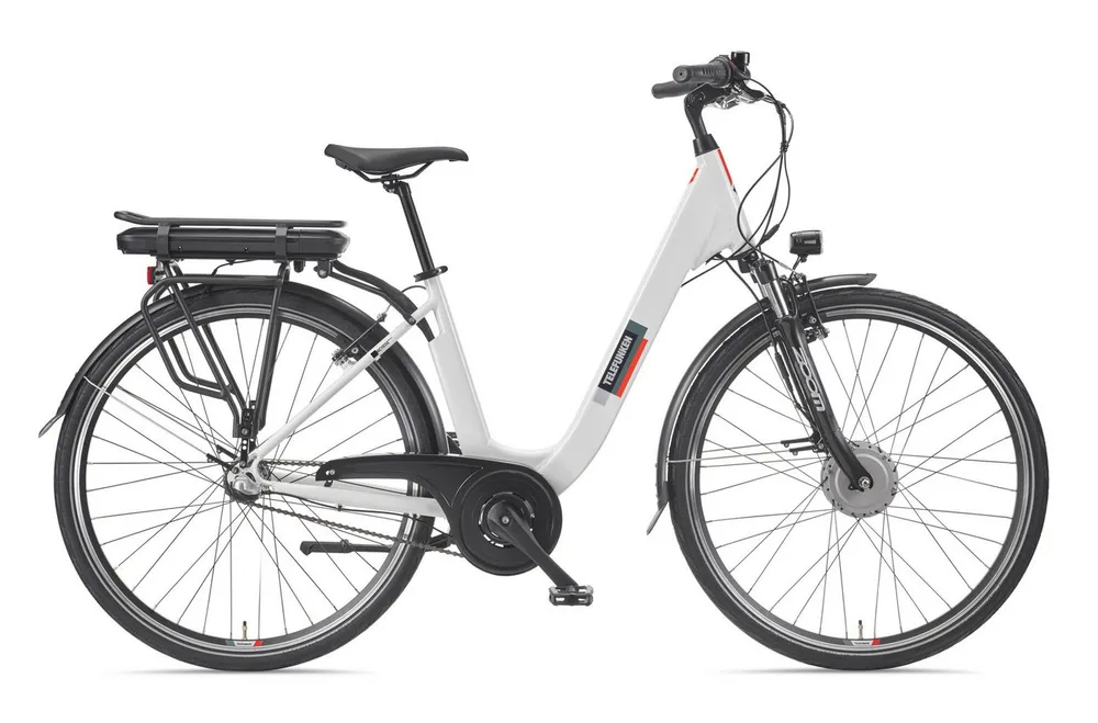 Telefunken E-Bike Cityrad Multitalent RC836, 3 Gang Shimano Shimano Nexus Schaltwerk, Nabenschaltung, Frontmotor, 474 Wh, tiefer Einstieg, 28 Zoll, Pedelec, Elektrofahrrad für Damen u. Herren