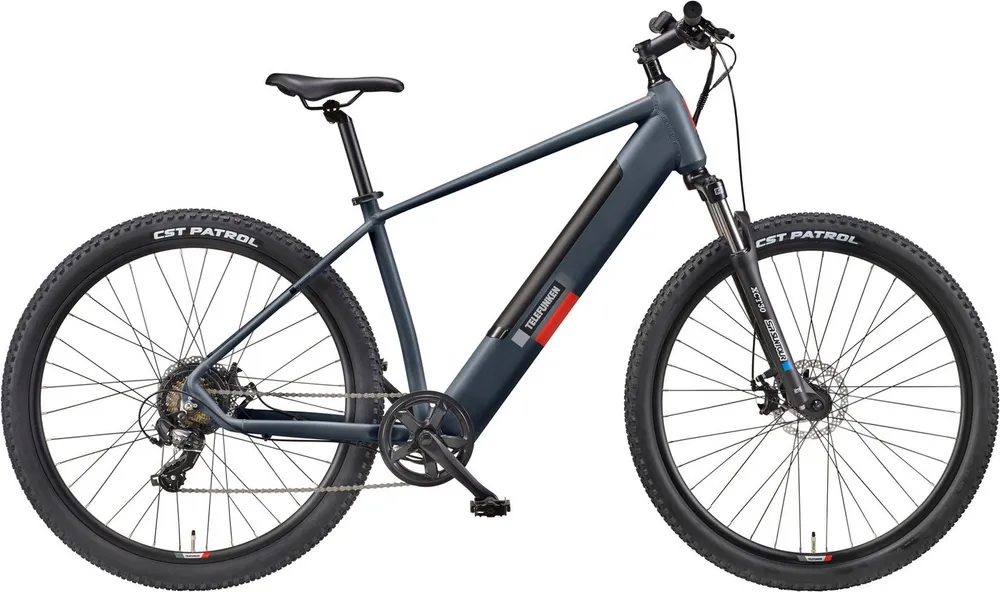 Telefunken E-Bike Mountainbike Aufsteiger M921, 7 Gang Shimano, Kettenschaltung, Heckmotor, 468 Wh, (29 Zoll, Scheibenbremsen), Pedelec, Elektrofahrrad für Damen u. Herren, MTB