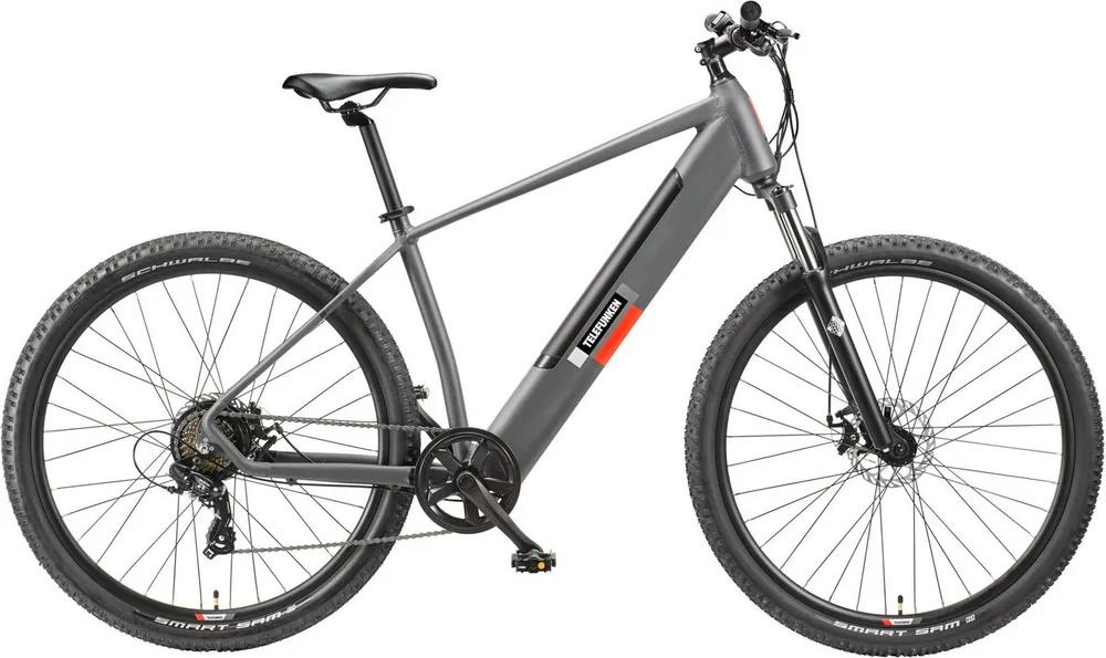 Telefunken E-Bike Mountainbike E-MTB Aufsteiger M919, 7 Gang Shimano Tourney Schaltwerk, Kettenschaltung, Heckmotor, 468 Wh, Pedelec, Elektrofahrrad, Damen u. Herren, E-MTB, Mountainbike, 29 Zoll