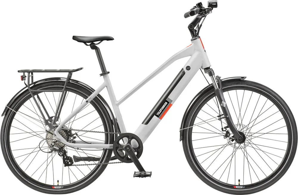 Telefunken E-Bike Trekkingrad E-Trekking Expedition XT490 Damen, 8 Gang Shimano Altus Schaltwerk, Kettenschaltung, Heckmotor, 417,6 Wh, Pedelec, Elektrofahrrad, Damen, innerhalb StVZO, 28 Zoll