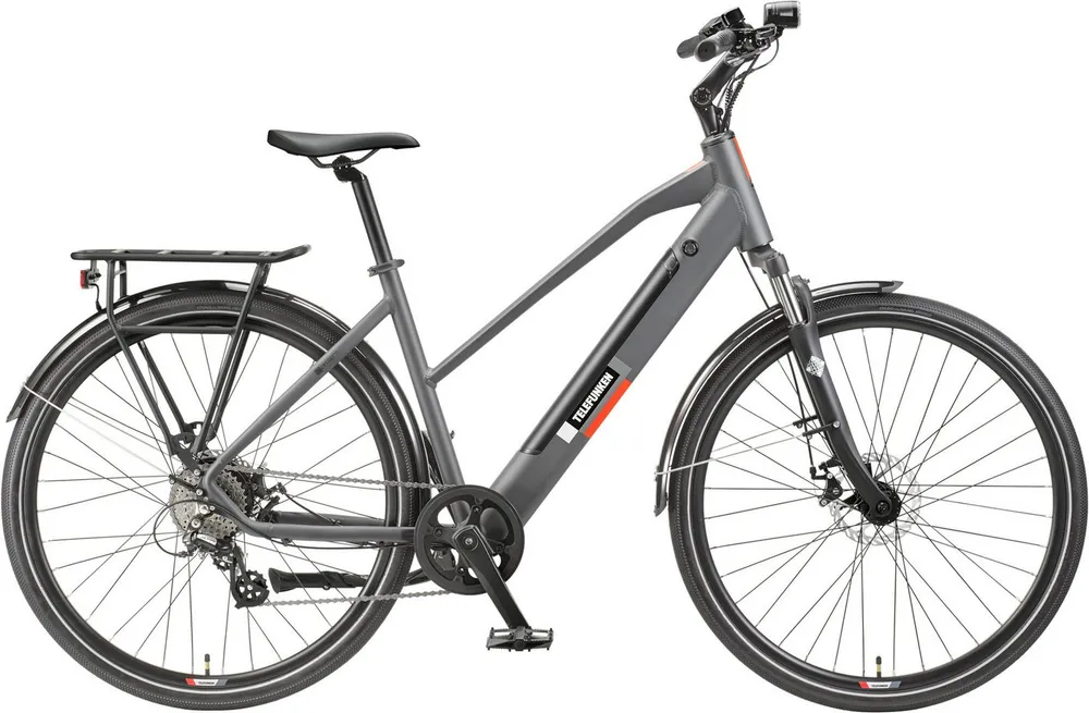 Telefunken E-Bike Trekkingrad E-Trekking Expedition XT490 Damen, 8 Gang Shimano Altus Schaltwerk, Kettenschaltung, Heckmotor, 417,6 Wh, Pedelec, Elektrofahrrad, Damen, innerhalb StVZO, 28 Zoll