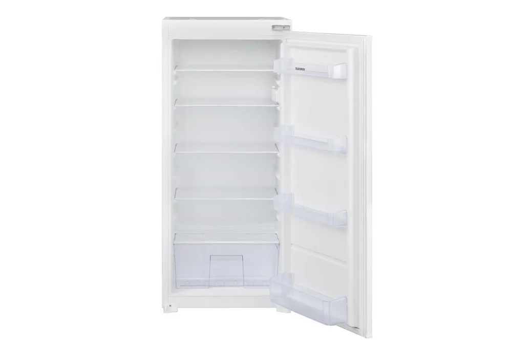 Telefunken Einbaukühlschrank EK123S200E, 122.5 cm hoch, 54 cm breit, 193 Liter Inhalt, Ohne Gefrierfach, 122cm Nische, Schlepptürtechnik