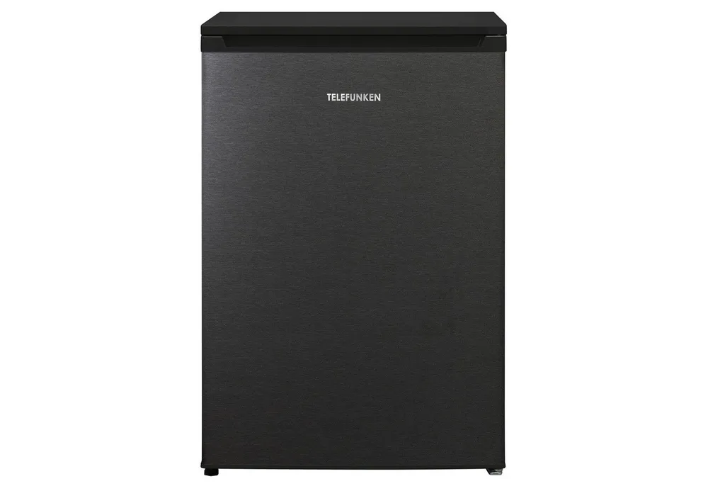 Telefunken Kühlschrank C-135-100-DI, 83.8 cm hoch, 54 cm breit, 135 Liter Nutzinhalt, ohne Gefrierfach, klein, freistehend, dark inox