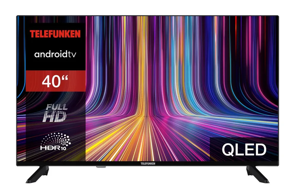 Telefunken QF40AO750S QLED-Fernseher (102 cm/40 Zoll, Full HD, Android TV, Triple-Tuner, Google Play Store, Google Assistant)