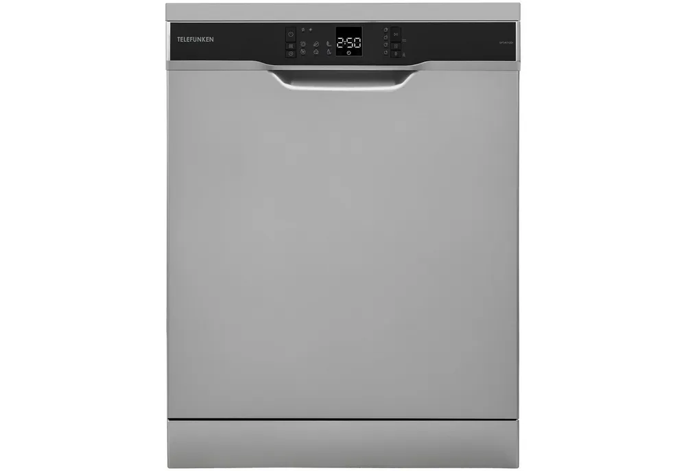 Telefunken Standgeschirrspüler GFS6012DI, 12 l, 12 Maßgedecke, Spülmaschine freistehend 60 cm, 6 Programme, 12 Gedecke, AquaStop