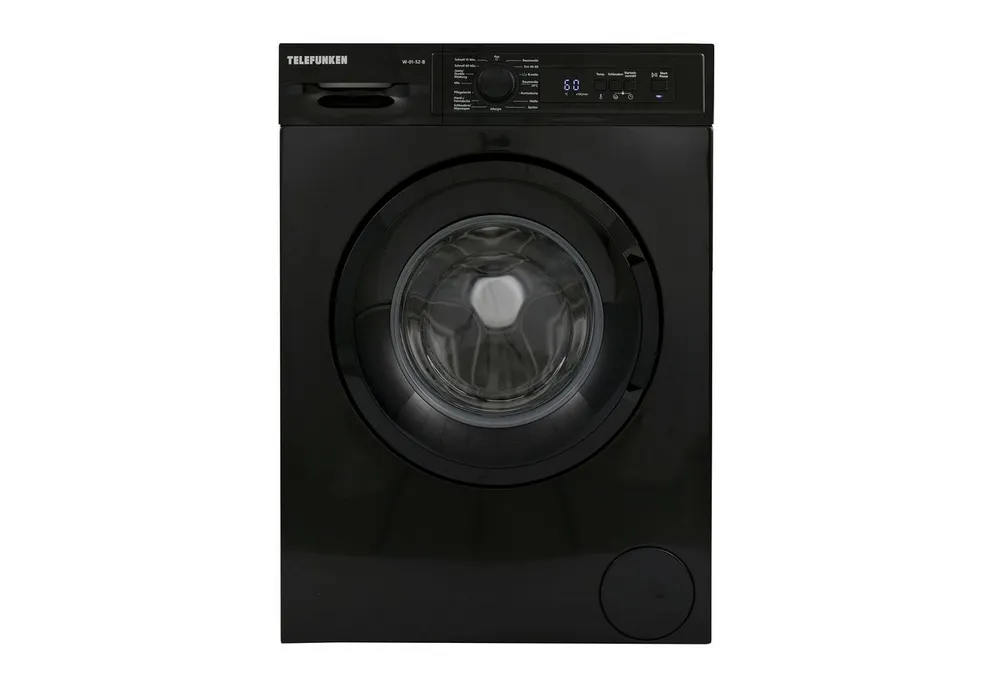 Telefunken Waschmaschine W-01-52-B, 5 kg, 1000 U/min, Mit Mengenautomatik und Überlaufschutz, 15 Programme