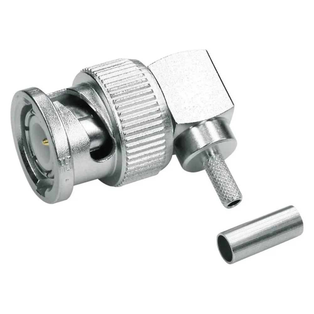 Telegärtner BNC-Kabelwinkelstecker Crimp G07 50 Ohm, löt/crimp, A0503, G07