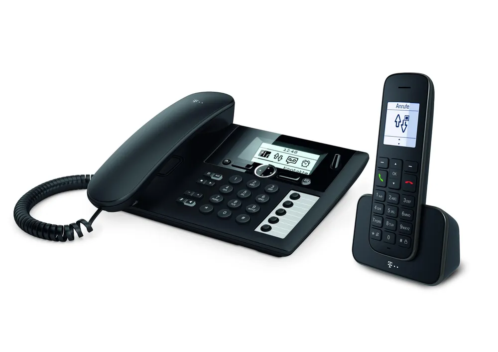Sinus PA 207 Plus 1 Schwarz Schnurgebundenes Telefon mit Mobilteil