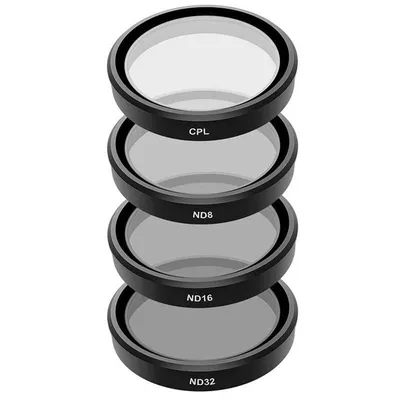 Set von 4 Telesin CPL ND8 ND16 ND32 Filtern für DJI Osmo Action 3 4 5