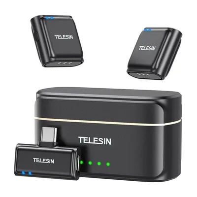 Mikrofon Telesin P5-MCP-01 USB-C omnidirektional mit Powerbank und Rauschunterdrückung