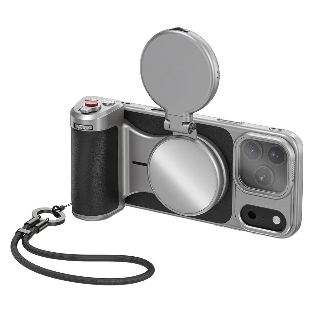 Telesin Master Grip Creator Combo Halterung für iPhone 17 Pro Max mit Licht und UV-Filter