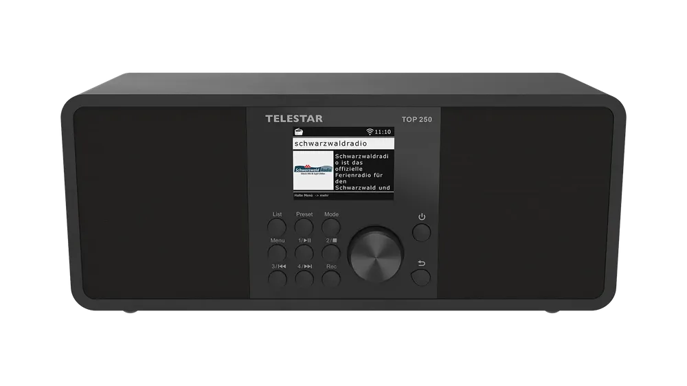DAB+ Internetradio TOP 250 schwarz