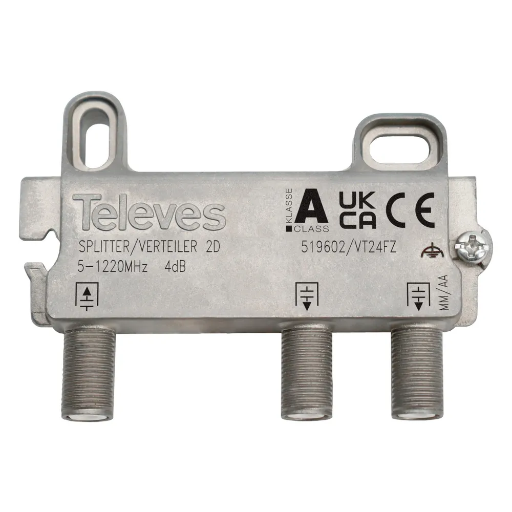 Televes VT24FZ 2-fach Verteiler 5-1218MHz VD 4dB