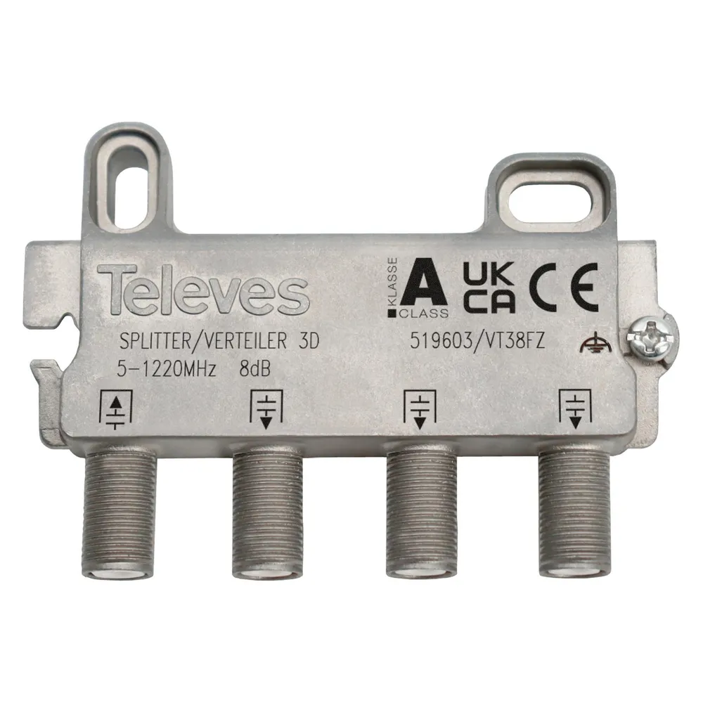Televes VT38FZ 3-fach Verteiler 5-1218MHz VD 8dB