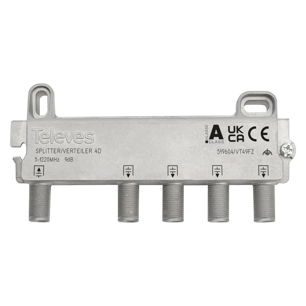 Televes VT49FZ 4-fach Verteiler 5-1218MHz VD 9dB