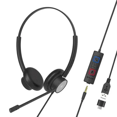 Tellur Voice 420 kabelgebundene Kopfhörer USB-C und 3