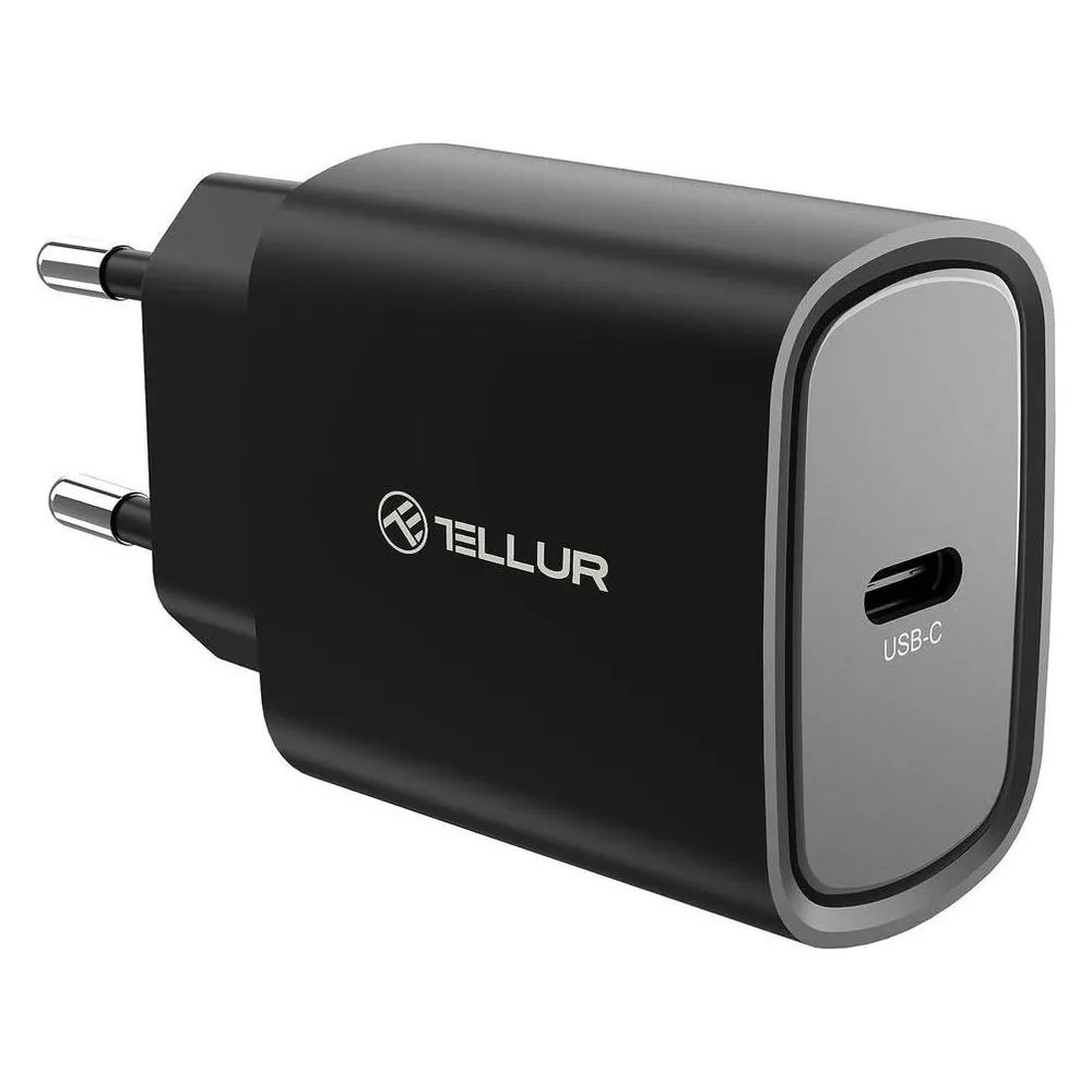 Tellur 20W USB-C PD wall charger black
