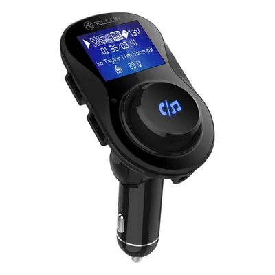 FM-Transmitter Tellur FMT-B3 Bluetooth USB MicroSD Freisprechfunktion Schwarz