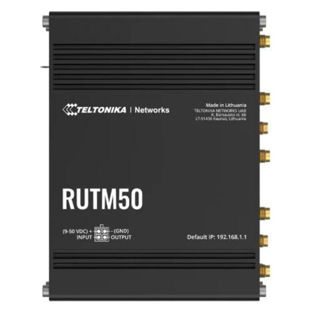 Router Teltonika RUTM50 5G WiFi 5 867 Mbps Dualband Dual SIM Industrie