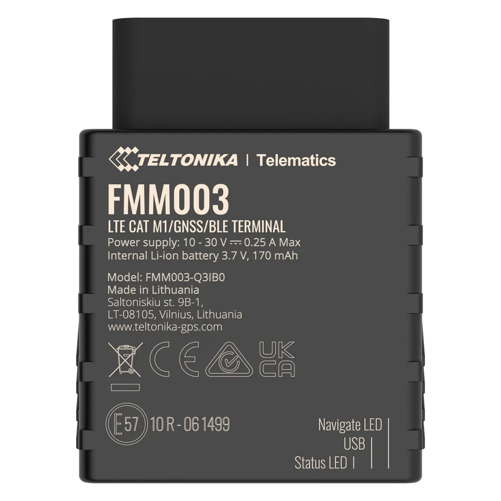 Teltonika Telematics FMM03 4G LTE Cat M1 Tracker