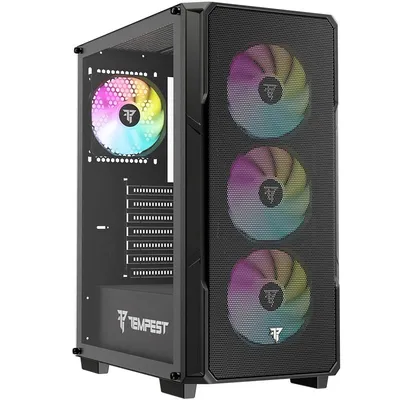Tempest Airflow Garrison ARGB ATX Schwarz