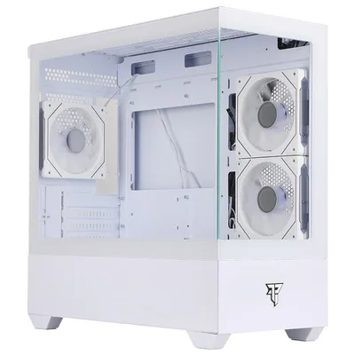 Tempest Compact Lumina ARGB M-ATX Displayschutzfolie aus gehärtetem Glas, USB 3.0, Weiß