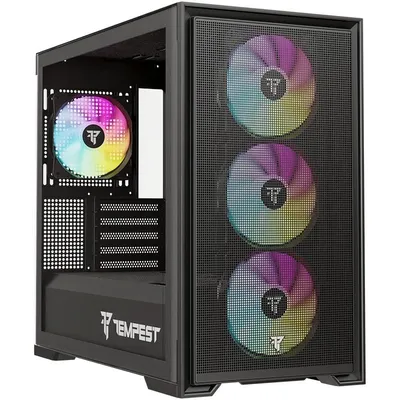 Tempest Airflow Stronghold ARGB M-ATX Schwarz