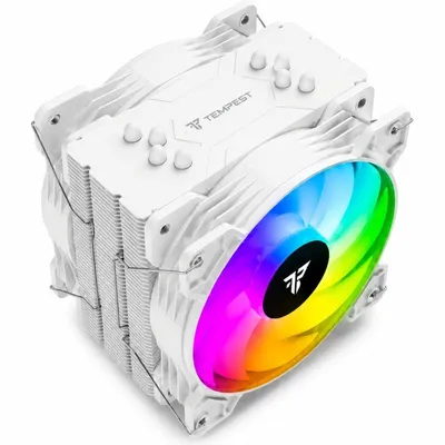 Tempest Cooler 4Pipes 2x120mm RGB CPU-Lüfter Weiß