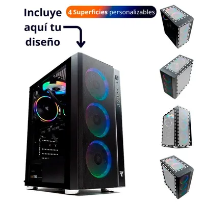 ATX Tower Tempest Umbra RGB Schwarz 4 individuell anpassbare Flächen
