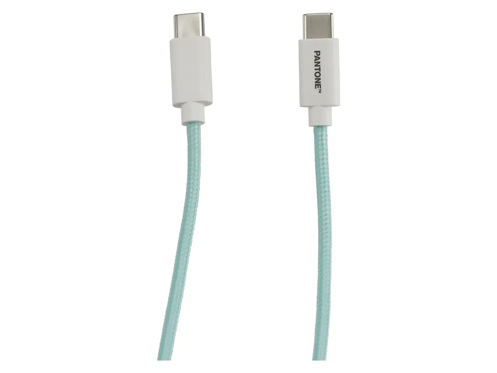 Pantone, USB-Ladekabel, USB-C-USB-C, 1,5 m, Cyan