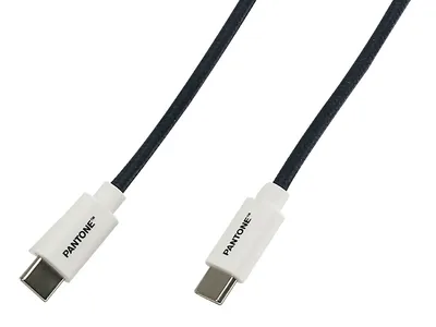 Pantone, USB-Ladekabel, USB-C-USB-C, 1,5 m, Schwarz