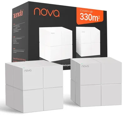 Tenda Nova MW6 Mesh-WLAN-System, Dualband, Gigabit, 2er-Pack
