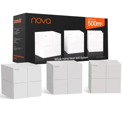 Tenda Nova MW6 Mesh-WLAN-System, Dualband, Gigabit, 3er-Pack