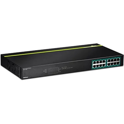 Switch Trendnet TPE-TG160G 16 Ports Gigabit Rackmount PoE Metallgehäuse 1U