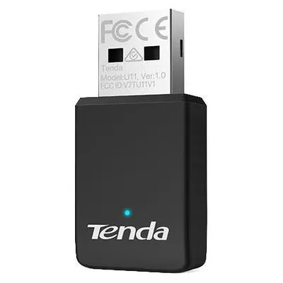 WLAN-Adapter Tenda U11 Dual-Band Wi-Fi 6 600 Mbit/s USB Schwarz