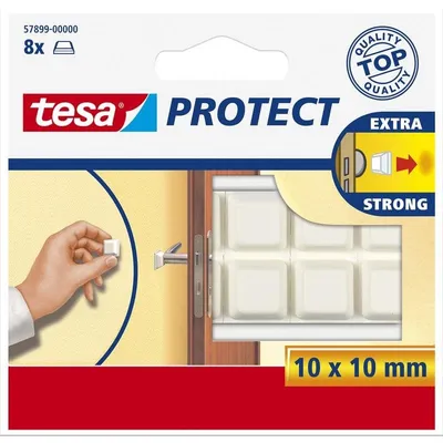 Wandschutz Tesa 57899-00000 Weiss Selbstklebend 10 mm x 10 mm 8 Stück