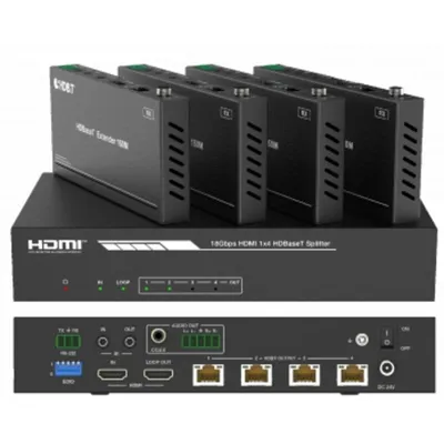 Videocommutator Tesca SP141TH2-4KV2 Schwarz 60 Hz HDMI 2.0