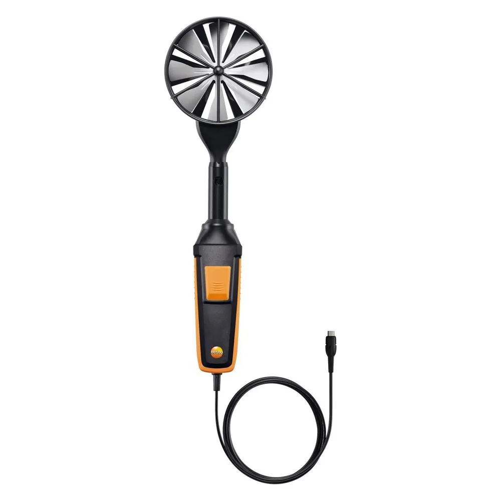 Testo Sonde 0635 9372 Hochpräzise Flügelrad-So