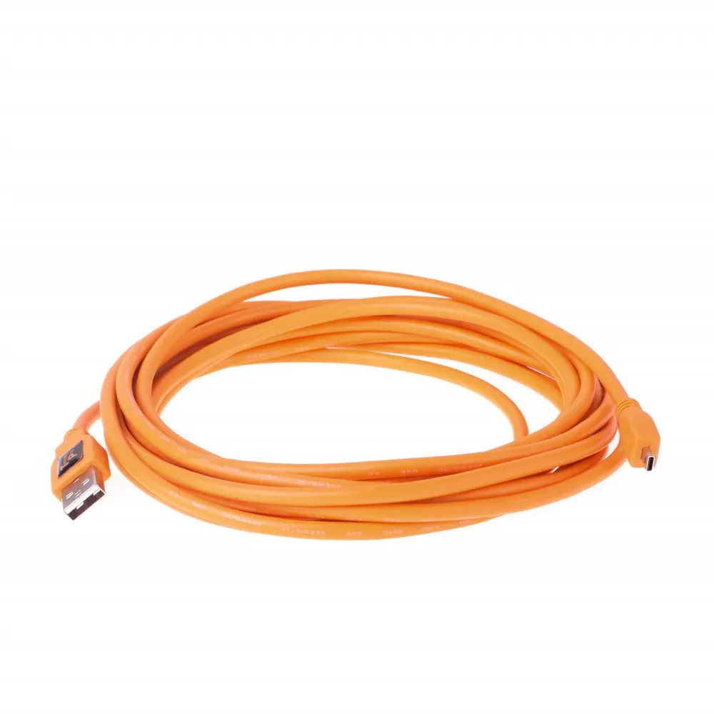 Tether Pro USB 2.0 Typ A an USB 2.0 Mini-B 5 4,6m orange