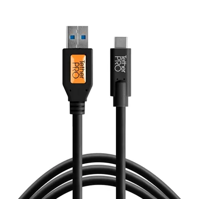 Tether Pro USB-C an USB Typ A 4,6m schwarz