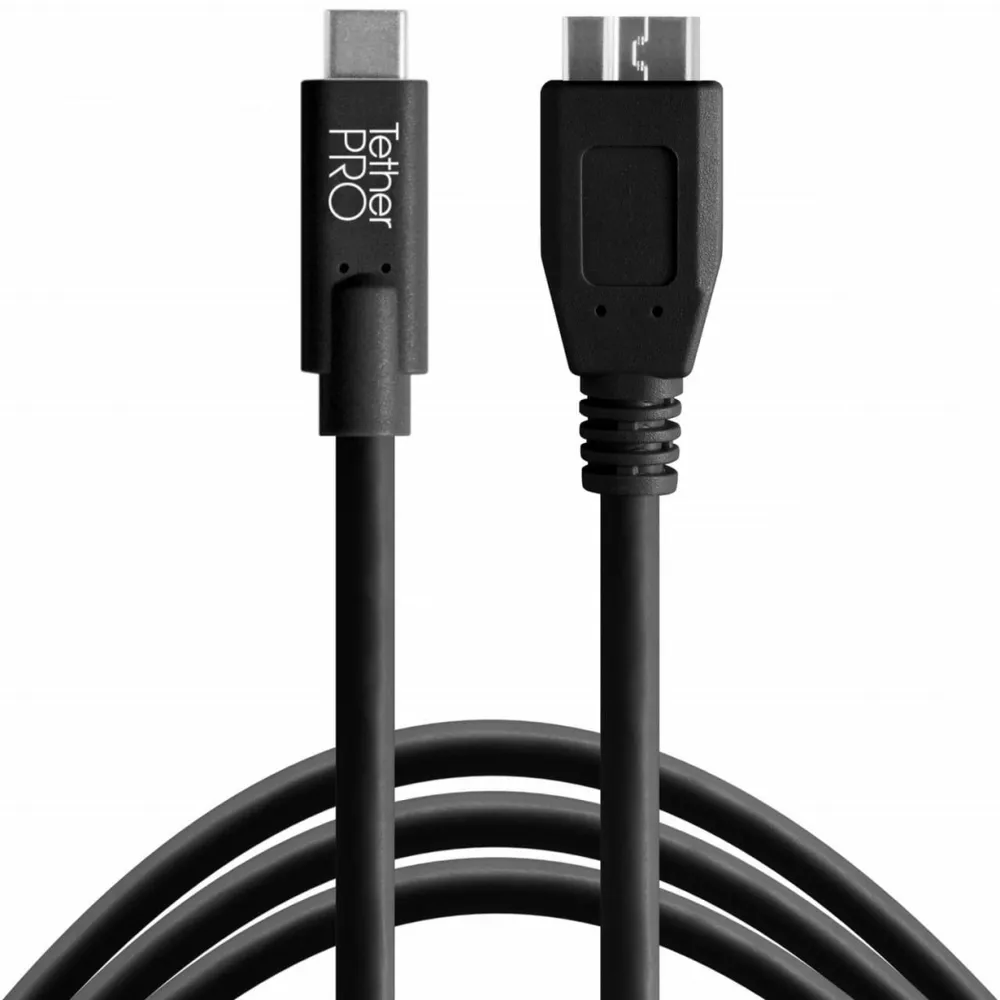 Tether Pro USB 3.0 Typ C an USB 3.0 Micro-B 4,6m schwarz
