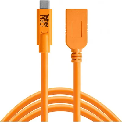 Tether Tools TetherPro USB-C an USB Typ A Female 4,6m orange