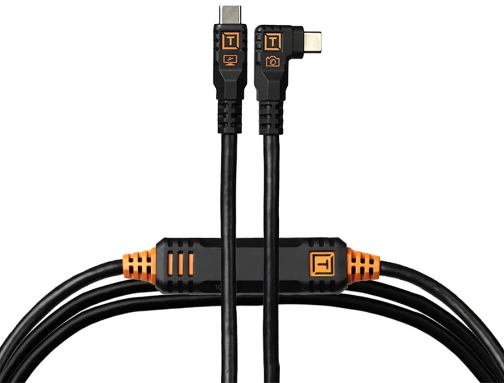 Tether Tools TetherPro Optima 10G USB-C Right Angle 4,6m schwarz