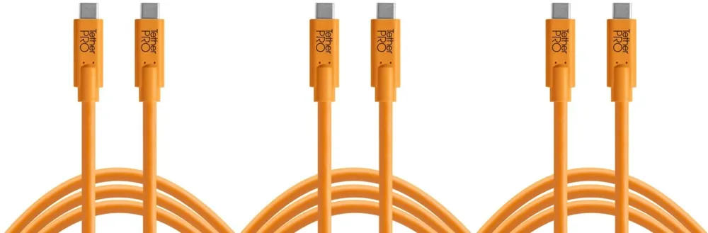 Tether Tools Tether Pro USB 3.0 Typ C an USB-C 4,6m 3er Set