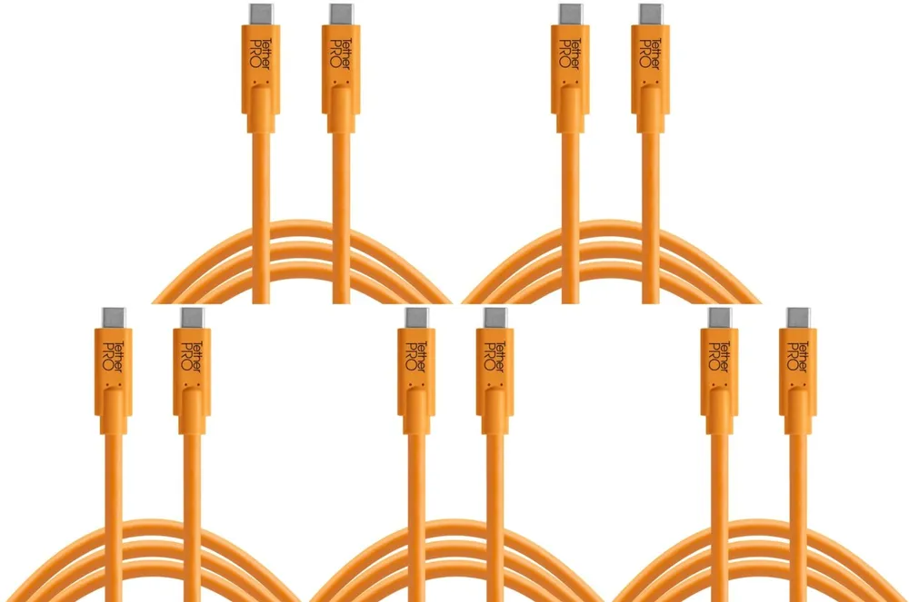 Tether Tools Tether Pro USB 3.0 Typ C an USB-C 4,6m 5er Set
