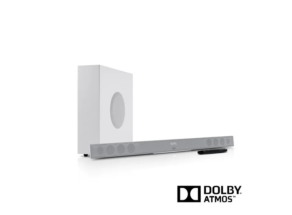 Teufel CINEBAR 11 für Dolby Atmos "2.1-Set" Soundbar (Bluetooth, HDMI, 65 W, kabellos angesteuerter Subwoofer)